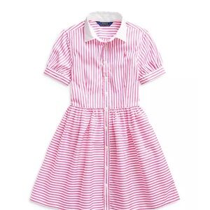 NWT RALPH LAUREN Girls' Striped Shirt Dress